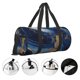 thumbnail image 3 of Balery Navy Blue Marble Bolsa de Gimnasio para Mujeres y Hombres, Bolsa de Viaje Impermeable, Bolsa de Fin de Semana con Compartimento para Zapatos y Bolsillo Húmedo, 3 of 6