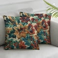 thumbnail image 3 of Shiartex Set of 2 Floral Throw Pillow Cover Vintage Green Flower Farmhouse Cushion Case for Sofa Couch  White, 3 of 7