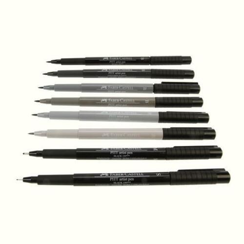 Faber-Castell Pitt Artist Pen Set - Manga, Wallet Set of 8