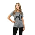 thumbnail image 2 of Thread Tank Great Dane Dog Silhouette Women's Relaxed Crewneck T-Shirt Tee Heather Grey X-Large, 2 of 4