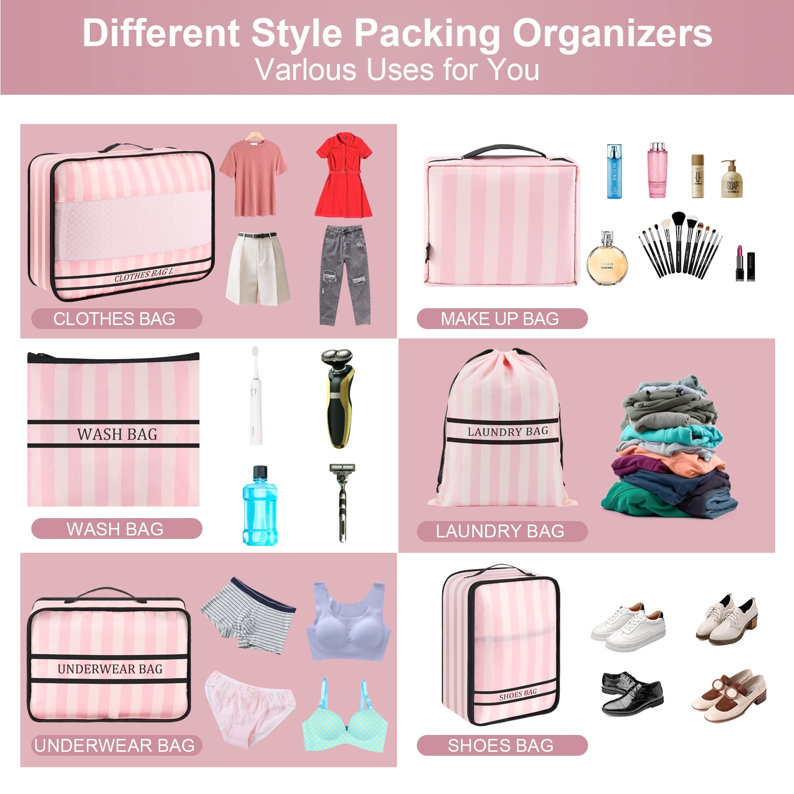 LEPECQ 9Pcs Packing Cubes Luggage Packing Organizers for Travel Accessories Space Saving Travel Bags for Carry On, Lightweight Mesh Zipper, Clothes, Shoes, Laundry and Shoe Bag