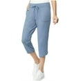 thumbnail image 3 of 32 DEGREES Pull On Capri Pants, Heather Indigo Coast (X-Large), 3 of 4