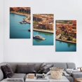 thumbnail image 4 of Nawypu Gouna Pictures Wall Decor Egypt Canvas Wall Art Landscape Poster Prints For Living Room Bedroom Office With Framed 12''x16''X3 Panels, 4 of 4