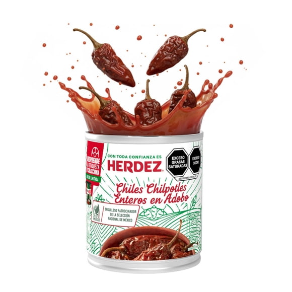 Chiles Chilpotles Herdez Enteros en Adobo 198 g