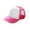 Rose Red + White, variant on Unisex Summer Breathable Plain Mesh Baseball Cap Adjustable Snapback Sunhat