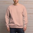 thumbnail image 5 of Men's 100% Cotton Crew Neck Sweatshirt Loose Soft Basic Pullover Sweatshirt, 5 of 15