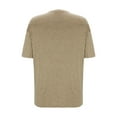 thumbnail image 3 of Nebwoak Mens Cotton T Shirts- Casual Loose Fit Crew Neck Short Sleeve Soft Tees Khaki Size 3XL, 3 of 5