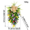 thumbnail image 3 of Chmadoxn Garlands Tulips Hanging Tree Wreath Simulation Flower Romantic Wedding Scene Decoration Showcase Window Decorations a wreath, 3 of 3