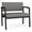 Castillo Metal, variant on Lesro Lenox Steel Polyurethane Bariatric Waiting Room Guest Chair in Black/Castillo Black