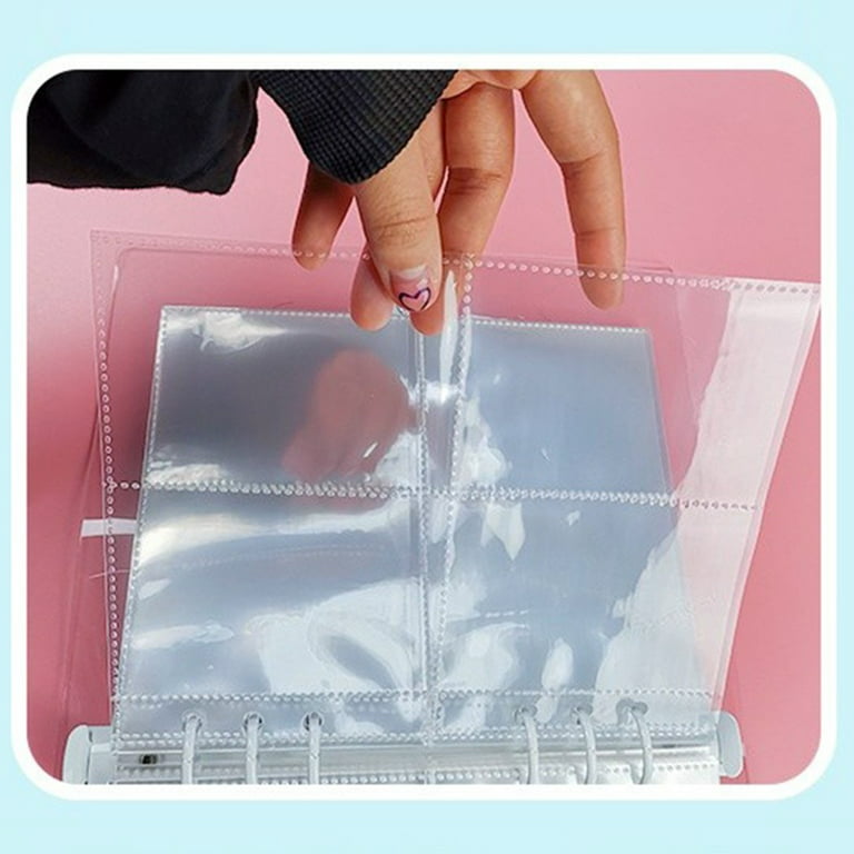 10 Clear Binder Pockets Binder Plastic Sleeves A6 A7