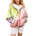 thumbnail image 6 of Bovemsi Sweatshirt for Women Zip Activewear Jacket Coat Printed Fall Outwear With Pockets Zip Up Hoodie, 6 of 7