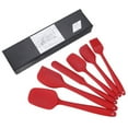 thumbnail image 2 of Spatula Set 6 Pack Silicone Heat Resistant Baking Cooking Mixing Scraper Brush 27.5x6cm Food Grade Easy Clean Dishwasher Safe Seamless Non Stick Kitchen Utensil, 2 of 5