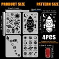 thumbnail image 2 of 4 PCS Universe Space Painting Stencil with Brush 8.3x11.7inch Planets Astronauts Rocket Sun Moon Star Stencil colorful, 2 of 9