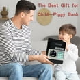 thumbnail image 3 of ATM Piggy Bank Toys for Kids Ages 5 6 7 8 9 10 11. Coin Cash Money Bank Electronic Password Saving Box for Boys Girls. Birthday Gift Kids Toys for 4-6-8-10-12 Year Old Boys Girls. (Black), 3 of 4