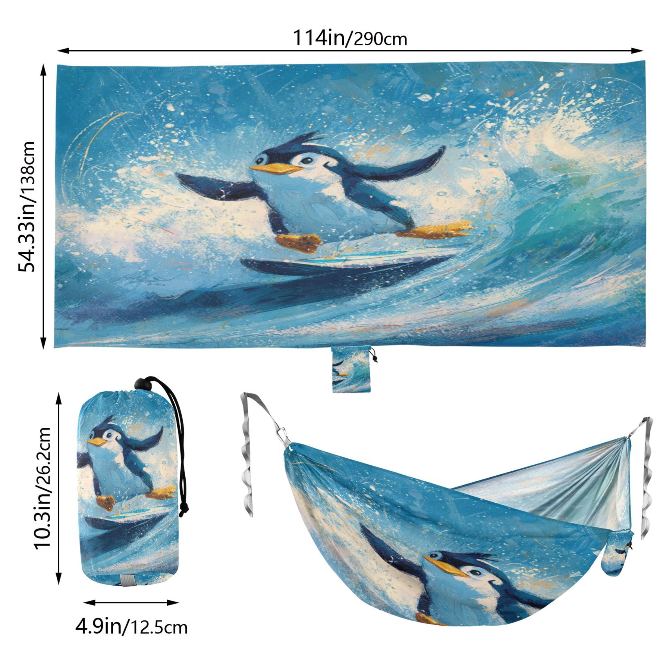 Hanging Hammock Portable Travel Camping For Outdooor Beach Camping Hiking Penguin