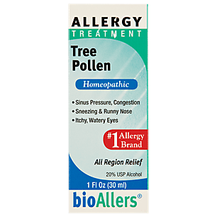 bioAllers Allergy Treatment | Homeopathic Formula May Help Relieve Sneezing, Congestion, Itching, Rashes & Watery Eyes | 1 Fl Oz (Tree Pollen)