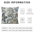 thumbnail image 6 of Acheng Coastal Pillow Covers, Beach Themed Ocean Throw Pillows Starfish Coral Seashell Decorations Summer Pillowcase Outdoor Decor Farmhouse Cushion Case for Home Bedroom,Set of 2 White, 6 of 6