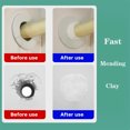 thumbnail image 6 of Tutuviw 8Pcs White Moldable Seal Putty Waterproof Duct Seal Repair Sealing Clay Quick Mending Mud Wall Hole Filler for Pipe Connection, Wall Hole, Air Conditioning Holes, 6 of 7