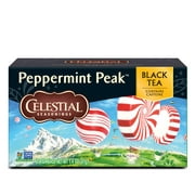 Celestial Seasonings Peppermint Peak Black Tea Bags, 20 Count Box