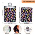 thumbnail image 5 of Yayeee 2 Pack Qtip Holder Bathroom Cotton Swab Canister with Lid Clear Dispenser Set, Colorful Candies, 5 of 6