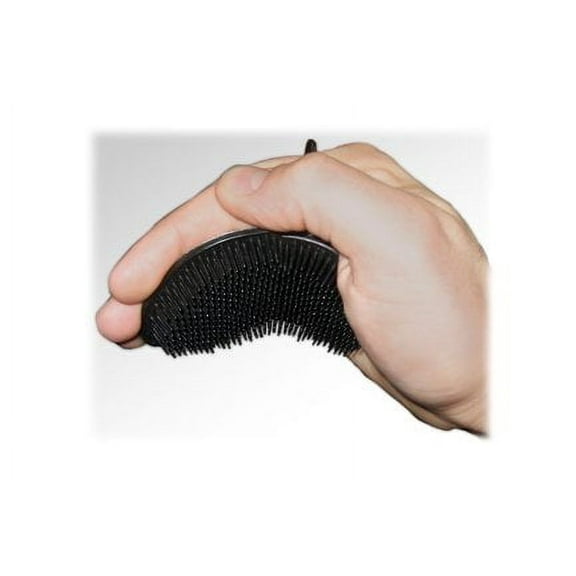 GBS Palm Brush for Men & Women, Portable Hair Brush, Black – (Pack of 2)