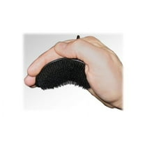 GBS Palm Brush for Men & Women, Portable Hair Brush, Black – (Pack of 2)