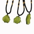 thumbnail image 2 of Moldavite Crystal Necklace Irregular Stone Pendant Natural Crystal Energy Stone Necklace Gift, 2 of 9