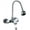 Chrome, variant on Wall Mounted Bathroom Kitchen Faucet Dual Handle Brass Antique Hot and Cold Water Tap 360 Swivel Long Spout Kitchen Mixer Tap