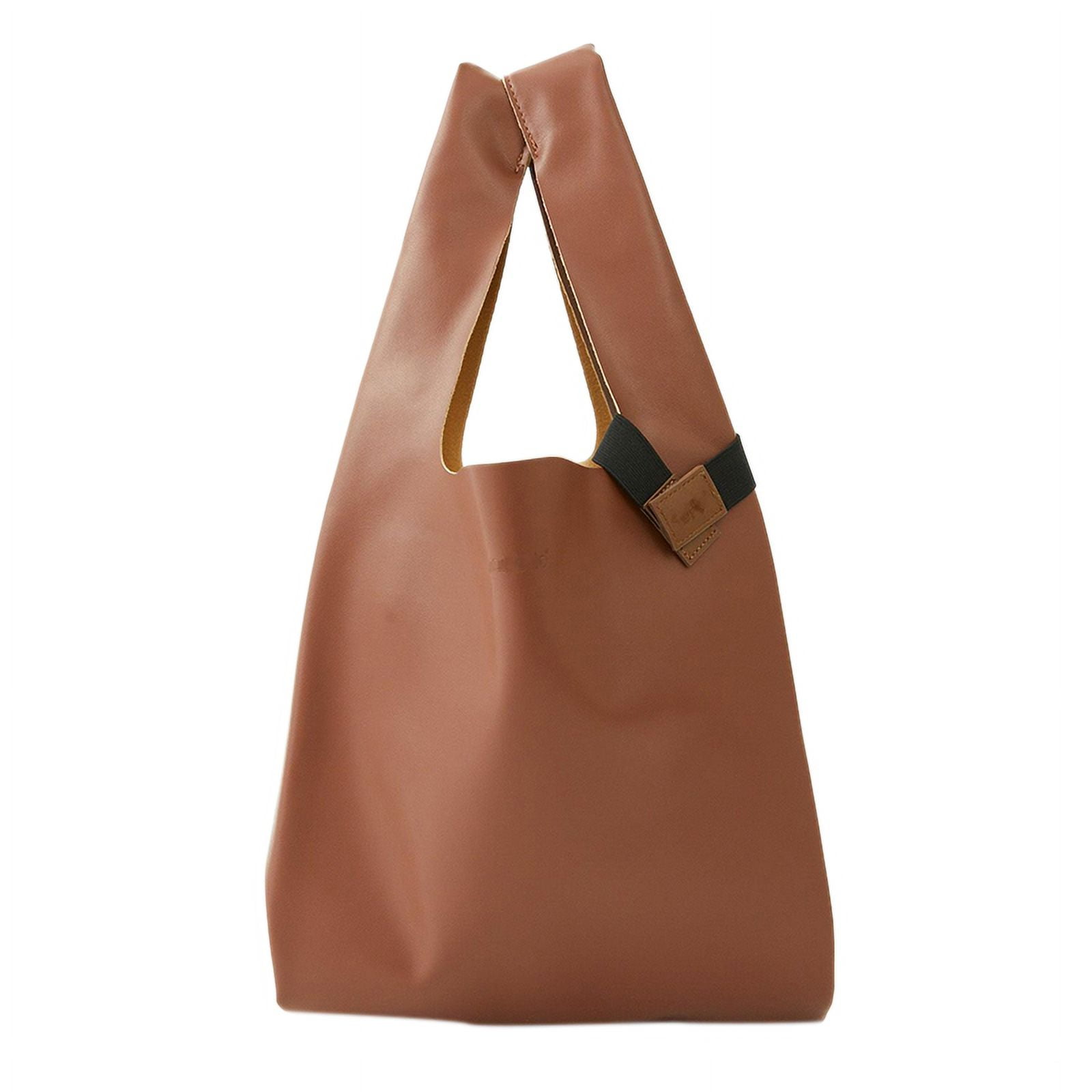 PU Leather Shopping Bag PU Leather Tote Bag Waterproof Tote Bag Achieve More Walmart
