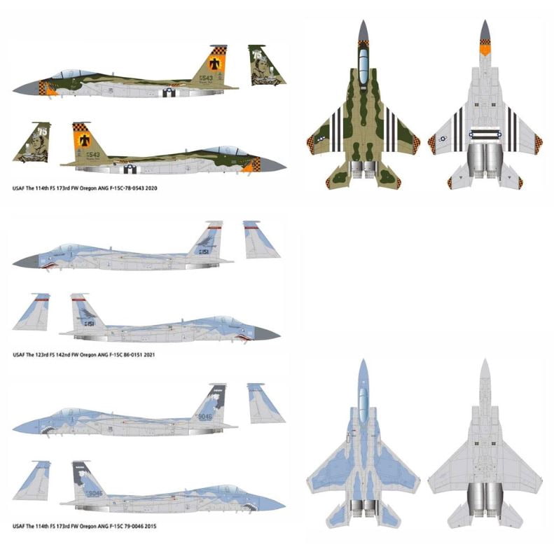 ACADEMY ACA12582 1:72 F-15C Eagle ANG '75th Anniversary Medal of Honor' [Model Building KIT]