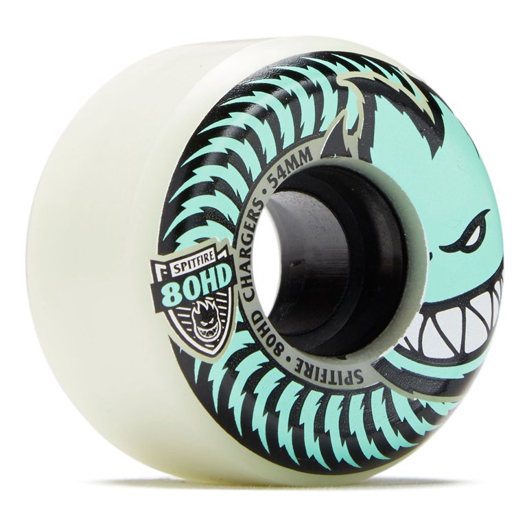 Spitfire Charger Conical Wheels Set Glow 56mm/80hd