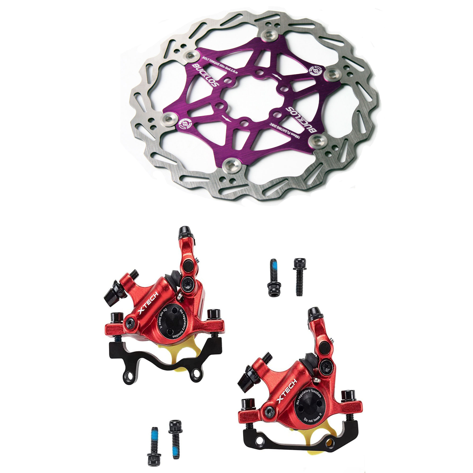 BUCKLOS Zoom HB100 MTB Bicycle Line Hydraulic Disc Brake Front Rear