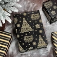 thumbnail image 5 of Fuliko Red Christmas Paper Brown Rolls Tree Thick Aesthetic Wrap Retro Reversible Neutral Total 28.5sq.ft, 5 of 6