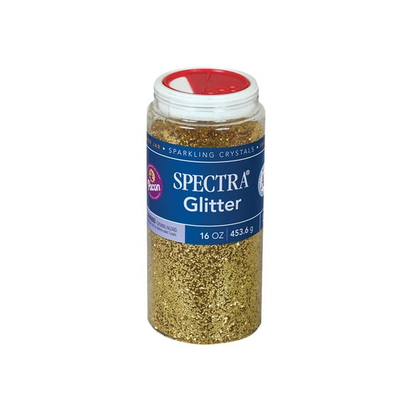 Spectra Glitter Sparkling Crystals Gold Glitter, 16 oz