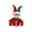 B, variant on Christmas Sitting Rudolph Sequin Hat Doll Decoration, Red