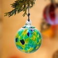 thumbnail image 4 of Xihbxyly Bola de Cristal Soplado a Mano, Decoración Navideña Multicolor, Adorno Colgante para Jardín, Patio, Árbol de Navidad, Artesanía Única, 7 X 7 X 7 Cm, 1 Unidad, 4 of 7