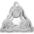 thumbnail image 3 of 14K White Gold Lab Grown Diamond Si1/Si2, G H I, 3-Stone Triangle Pendant Made In India pm4677-050-wlg, 3 of 5