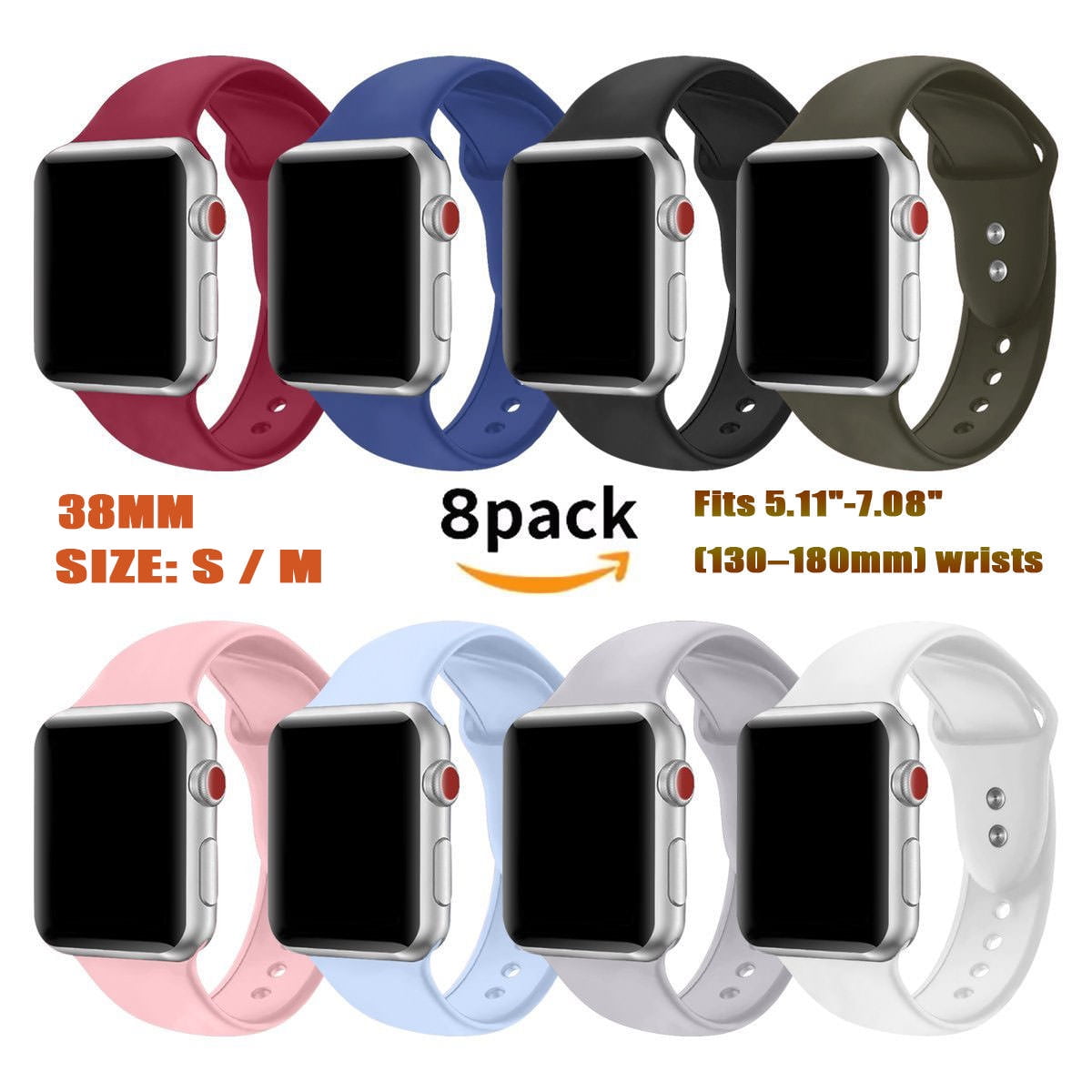 Apple watch bands for series 3 38mm online