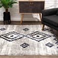 thumbnail image 6 of 8â€™ x 11â€™ Gray and Navy Boho Chic Area Rug, 6 of 7