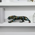 thumbnail image 3 of Creativo rastreante figuril graffiti estatua animal escultura artesanía ornamento tv pequeña sa mitorio ano decorativo ano dona perfecl Estatua de leopardo rastreo, 3 of 8