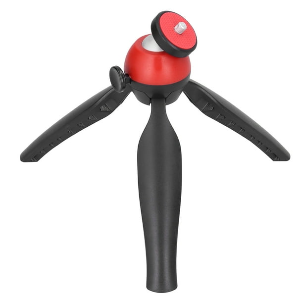 Trípode para DSLR, trípode de 1/4 pulg., soporte para teléfono móvil, trípode de mesa, diseño elevado