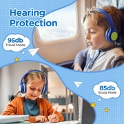 Mpow Kids Headphones with Microphone, 85/94dB Volume Limit, Foldable Over-Ear Stereo Headset for Girls & Toddlers