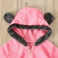 thumbnail image 5 of breaise Fleece Baby Bodysuit – Infant One Piece Kids Hooded Romper Outerwear Toddler Jacket Cute Jumpsuit Winter Warm Clothes 2PC, 5 of 9