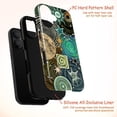thumbnail image 4 of Mystic Green Galaxy Phone Case, Trippy Celestial Spiral Star Moon Aesthetic Protective Cover for iPhone 16 15 14 13 12 11 Pro Max Plus Mini, 4 of 6