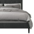 thumbnail image 6 of Home Design Mason Full Upholstered Platform Bed with Button Tufted, Bed Frame with Curved Headboard for Adult, Charcoal Gray, Easy Assembly, 6 of 6