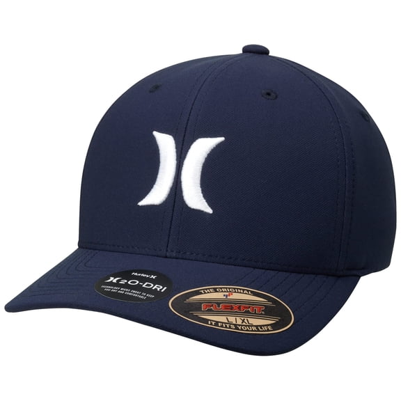 Hurley Men's Caps - One & Only Cap H2O Dri Flexfit Baseball Hats for Men (S-XL), Size Small-Medium, Obsidian