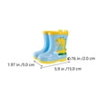 thumbnail image 4 of BRIGHTFUFU 1 par de botas de lluvia para niños Botas de lluvia de dinosaurio de dibujos animados para niños, 4 of 7