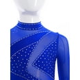 thumbnail image 5 of TiaoBug Girls' Gymnastics Bodysuit Acrobatics Ballet Unitard Tumbling Sports Dance Workout Wear Blue 8, 5 of 8