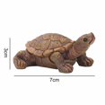 thumbnail image 2 of Paquete de 4 mini adornos de tortuga de simulación, adorno de maceta de plantas suculentas de jardín de hadas realista, 2 of 5