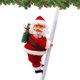 thumbnail image 1 of Escalera de escalada de Papá Noel, adorno de estatuilla de Navidad, escalera de escalada eléctrica de Papá Noel, para la decoración de la puerta de la fiesta de Navidad Decoración Regalos Banban, 1 of 2